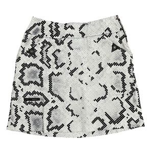 Jamie Sadock Golf Skirt Skort Snakeskin Print Black Grey Sz 4